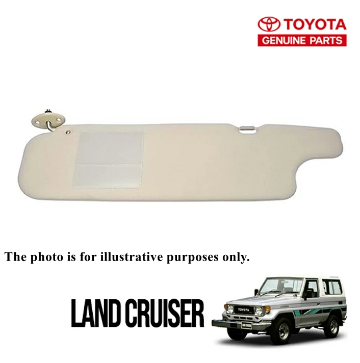 Genuine Toyota Land Cruiser 70 Series Sun Visor Sunshade Ivory 74320-60300-A0 Left side