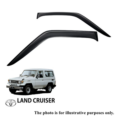 Fits Toyota Land Cruiser 70 Series 2-Door Door Visor Side Visor Smoke