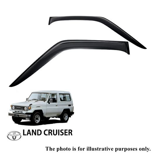 Fits Toyota Land Cruiser 70 Series 2-Door Door Visor Side Visor Smoke