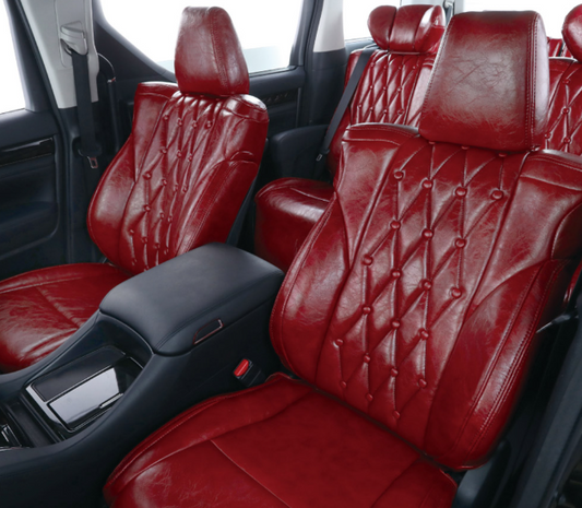 Bellezza Vintage Style "Chesterfield"  20mm Cushion 7 Color Options Seat Cover Fits Toyota Land Cruiser UZJ100W HDJ101K 5-Seater