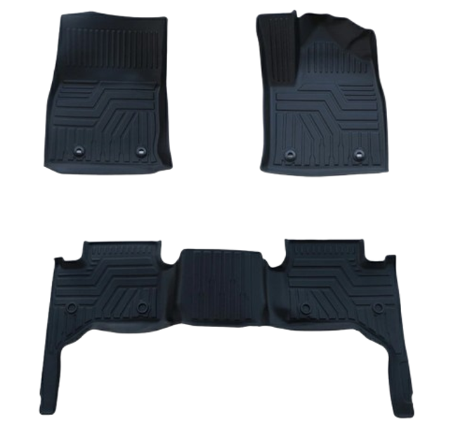 Waterproof TPE 3D Floor Mat Set Fits Toyota Land Cruiser VJA300W FJA300W Gasoline & Diesel Models