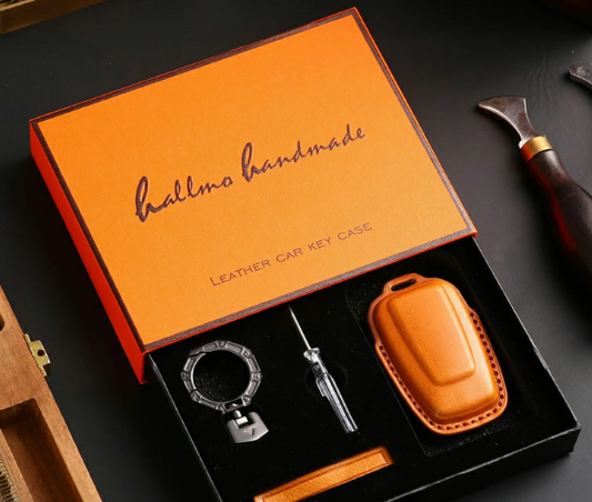 Genuine Leather Smart Key Cover Case Available in 4 colors Type A/B/C Fits Toyota Land Cruiser LC300 LC250