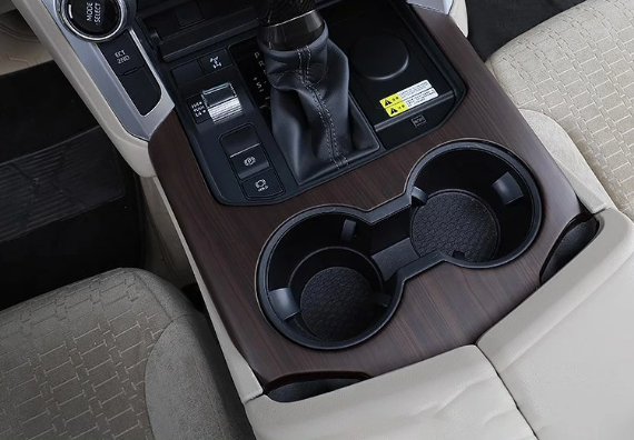 ABS Plastic Silt Panel Center Holder Panel Trim Wood Grain / Silver / Carbon Style Fits Toyota Land Cruiser LC300