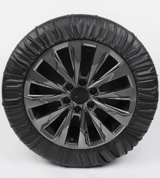 Synthetic Leather Spare Tire Cover Black Fits Toyota Land Cruiser LC300