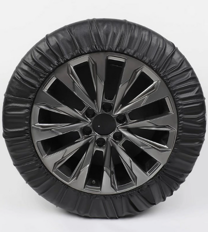 Synthetic Leather Spare Tire Cover Black Fits Toyota Land Cruiser LC300