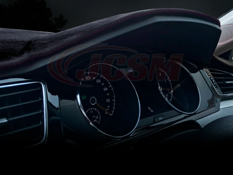 Flannel Surface with Silicone Non-Slip Backing Dashboard Mat Two edge colors available Fits Toyota Land Cruiser 300