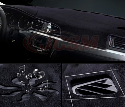 Flannel Surface with Silicone Non-Slip Backing Dashboard Mat Two edge colors available Fits Toyota Land Cruiser 300