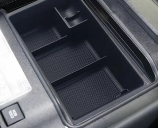 ABS plastic with anti-slip rubber mat Armrest Storage Tray Fits Toyota Land Cruiser FJA300W VJA300W