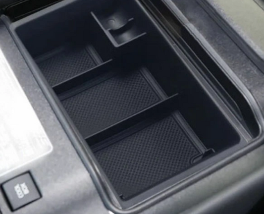 ABS plastic with anti-slip rubber mat Armrest Storage Tray Fits Toyota Land Cruiser FJA300W VJA300W
