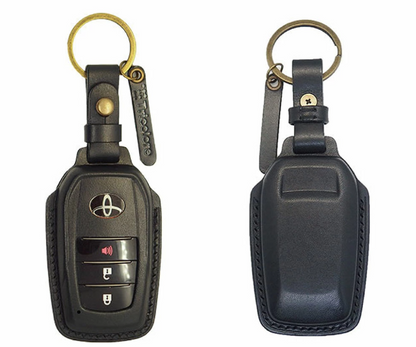 Premium Handmade Genuine Leather Smart Key Case Available in 7 colors Fits Toyota Land Cruiser 300 series