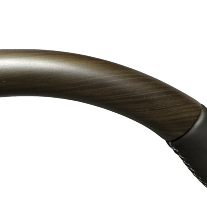 Wood Grain Steering Wheel Synthetic Leather & Aluminum Alloy Fits Toyota Land Cruiser LC300 AX/GX