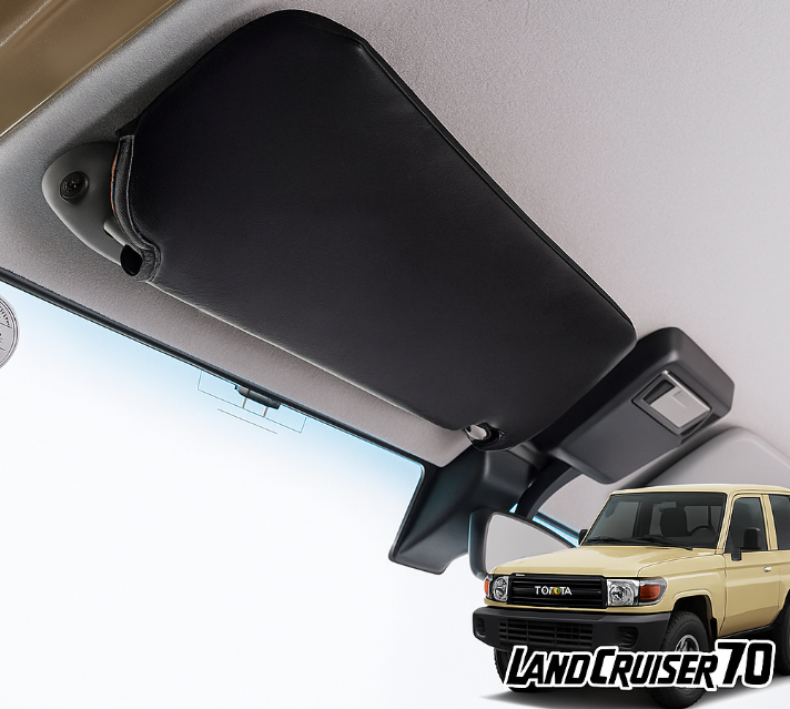 Antique Series Sun Visor Cover Left & Right Set 13 Color Variations Fits Toyota Land Cruiser 76 Series Re-released Land Cruiser 70 Model