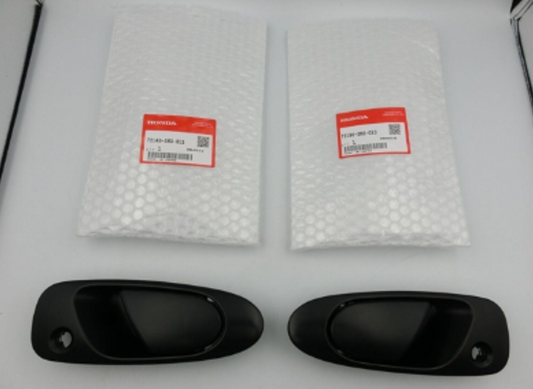 طقم مقابض أبواب خارجية أصلية من هوندا، طراز سيفيك 92-95 بثلاثة أبواب (EG3، EG4، EG6، EG8، EG9، EJ1)، يمين ويسار