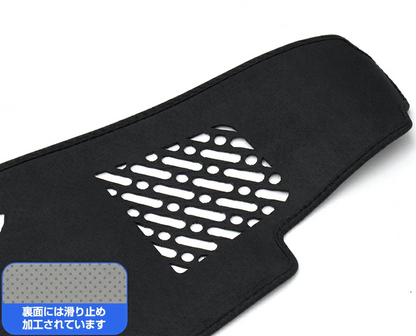 Suede Dashboard Mat for Suzuki Carry Truck DA16T (2013-2026), Dashboard Cover with Tray, Interior Protection, Black
