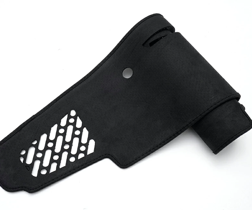Suede Dashboard Mat for Suzuki Carry Truck DA16T (2013-2026), Dashboard Cover with Tray, Interior Protection, Black