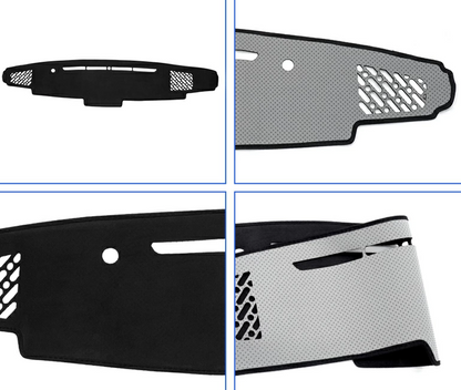 Suede Dashboard Mat for Suzuki Carry Truck DA16T (2013-2026), Dashboard Cover with Tray, Interior Protection, Black