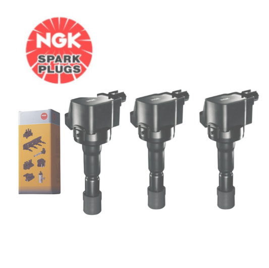 NGK Ignition Coil Set of 3 Daihatsu Hijet S201C S201P S211C S211P KF-VE 2010-2021 OEM 19500-B2051