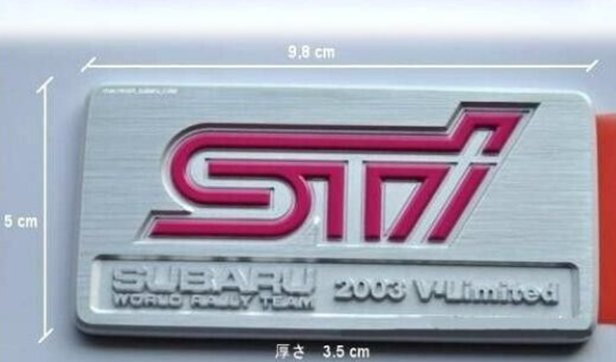 شعار سوبارو الأصلي JDM GDB STI 2003 V Limited الخلفي ST98020ST050