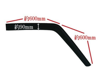 Toyota Land Cruiser Prado LJ78 Door Visors High Quality PMMA 4-Piece Set