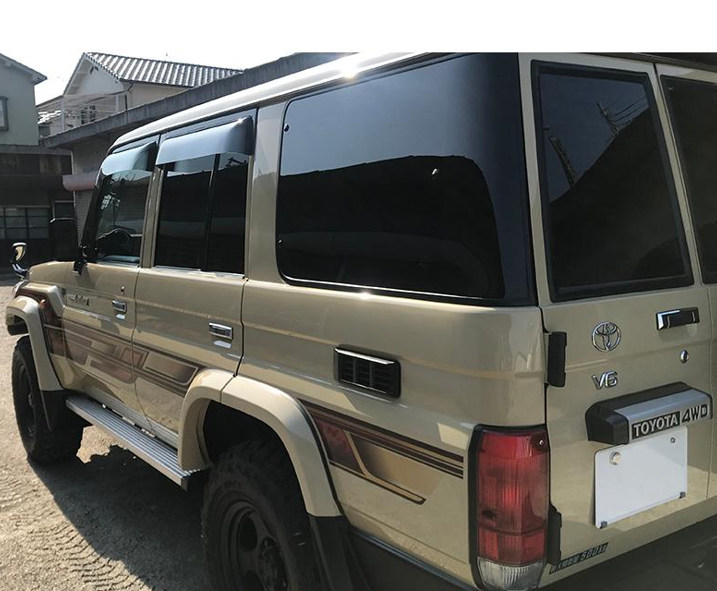 Wide Door Visors for Toyota Land Cruiser 70 Series 1984-2004 GRJ79K GRJ76K Prado