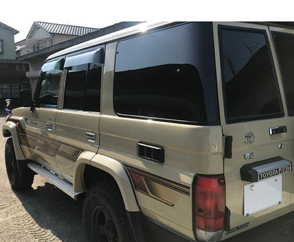 Wide Door Visors for Toyota Land Cruiser 70 Series 1984-2004 GRJ79K GRJ76K Prado
