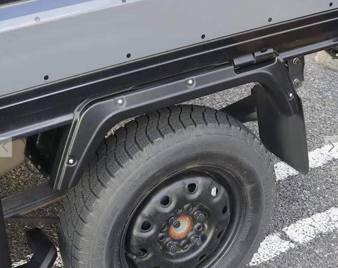 Suzuki Carry DA16T Over Fender Set Matte Black ABS Unpainted 1 Pair New
