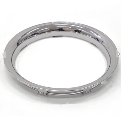 12 Inch Daytona Style Chrome Wheel Trim Rings Set for Steel Wheels - 4 Pieces