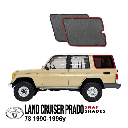 SnapShades Sun Shade for Toyota Land Cruiser Prado 70 Series LJ78W KZJ78W