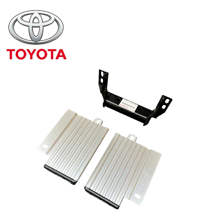 Genuine Toyota Land Cruiser Prado KZJ78W Pintle Hook Bracket Rear Bumper Step Set