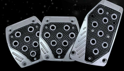 Universal MT Pedal Cover Set for Light Trucks & Compact Cars - 3 Pieces with Installation Hardware (ABS) Acty, Sambar, Carry