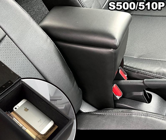 Armrest Console Box for Daihatsu Hijet Truck Jumbo S500 S510P Black Leatherette