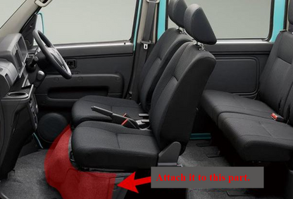 Leather Front Deck Cover for Daihatsu Hijet Cargo S321V S331V Deluxe Black Custom