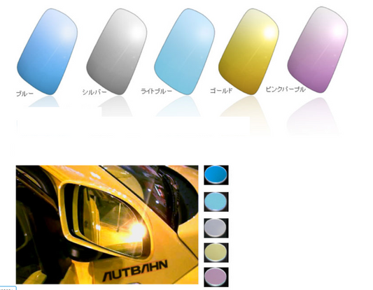 Lens Door Mirror for Toyota Land Cruiser URJ202W UZJ200W 2012- Color Mirror AUTBAHN