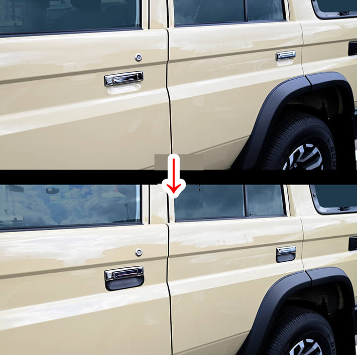 Fits Toyota Land Cruiser 70 GDJ Door Handle Protector Panel Custom Accessory