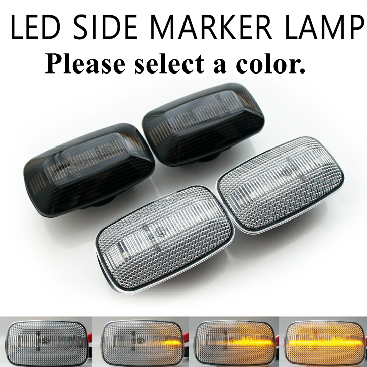 Sequential LED Side Marker Lights for Toyota Land Cruiser 70 Series GRJ7# GDJ76W