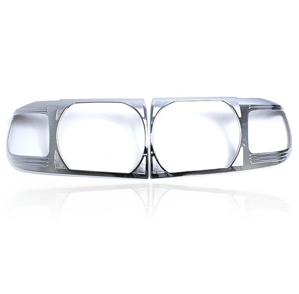 Chrome Plated Headlight Ring Garnish Trim Cover Set for 70 Series Land Cruiser
