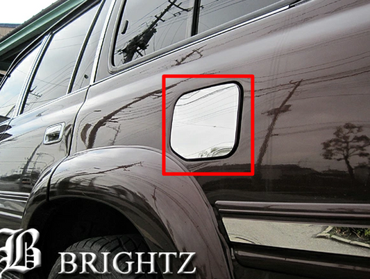 BRIGHTZ Mirror Finish Stainless Steel Fuel Tank Cover Fits Toyota Land Cruiser 80
