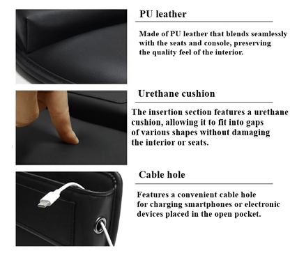 Gap Cushion Set with Drink Holder for Toyota Land Cruiser 80 Series FJ80 HZJ81 HDJ81 FZJ80