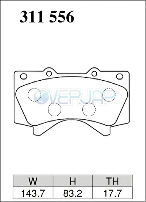 Fit LEXUS LX570 URJ201W Brake pads for one car DIXCEL EXTRA Cruise