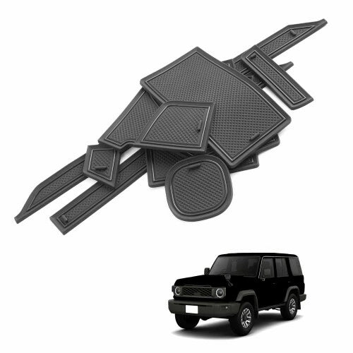 HUAHAO Interior Rubber Mat Set for Toyota Land Cruiser 70 - Console Mat Protection