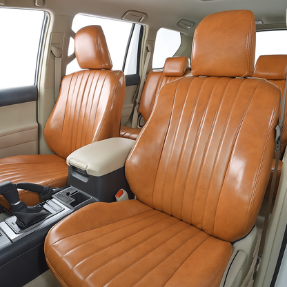 Grace Antique Design S PVC Leather Seat Cover Set 10 Color Variations Fits Toyota Land Cruiser 76 Series Re-released Land Cruiser 70 Model GDJ76W