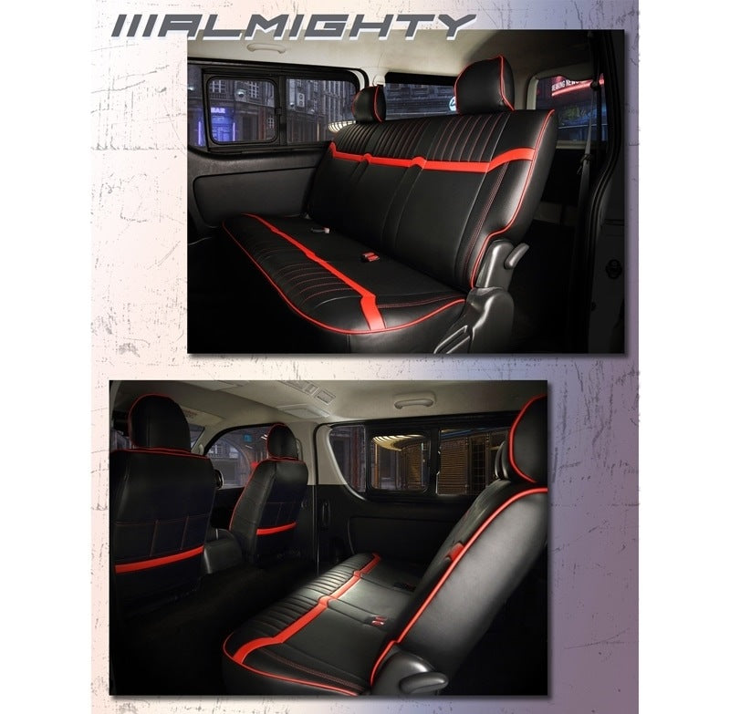 Premium PVC Seat Covers Set for 8-Passenger Toyota Land Cruiser Prado KZJ78G KZJ78W