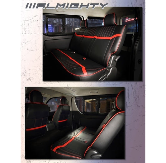 Premium PVC Seat Covers Set for 8-Passenger Toyota Land Cruiser Prado KZJ78G KZJ78W