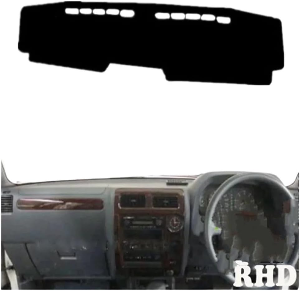 RHD Dashboard Cover Carpet Dashboard Mat Fits Toyota Land Cruiser Prado J90 1996–2001
