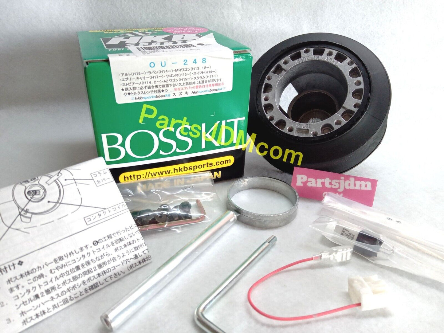 Suzuki Carry JDM Steering Boss HKB Sports OU-248 Carry Truck DA16T Adapter Japan