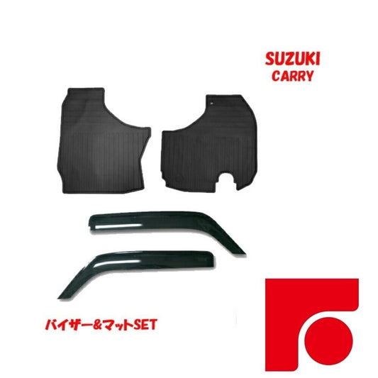 Suzuki Carry JDM Carry truck DA16T Side Visor and Rubber Mat Left and Right sets