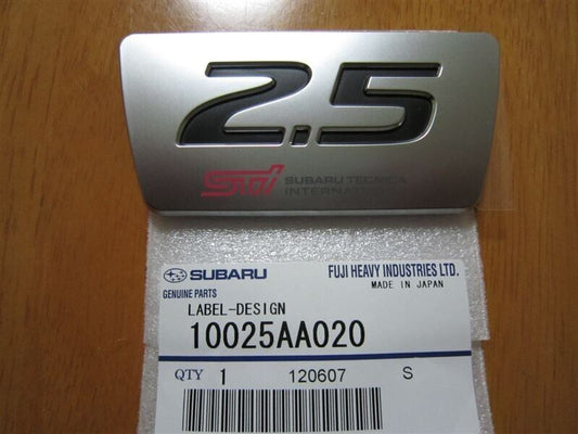 SUBARU Genuine JDM 2.5 Trunk Badge Emblem Decal WRX STi Foresterber