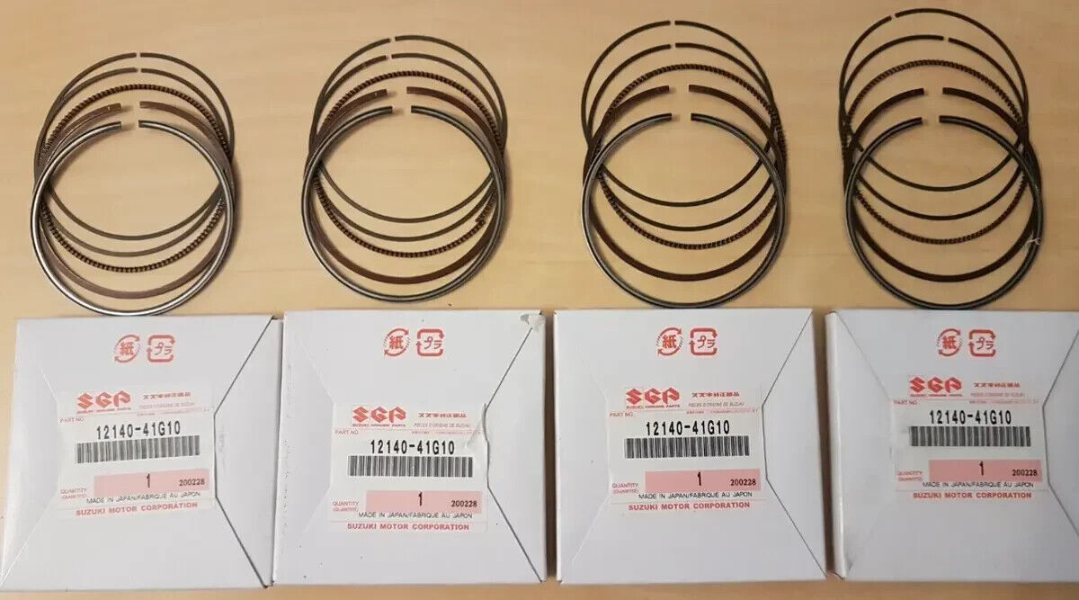 SUZUKI GENUINE JDM OEM GSX-R1000 07-08 PISTON RING 4PCS SET 12140-41G10