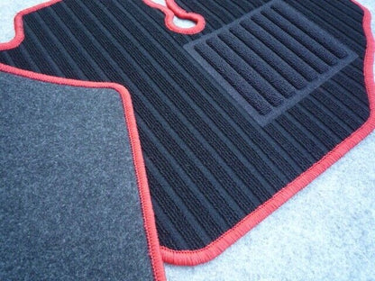 Sambar Truck JDM KS3 KS4 Floor Mat Red and Black 92-93 Front 1 piece