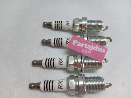 طقم من 4 قطع من شمعات الإشعال NGK Spark JDM الممتازة لهوندا سيفيك RX طويلة العمر BKR6ERX-11P 94915